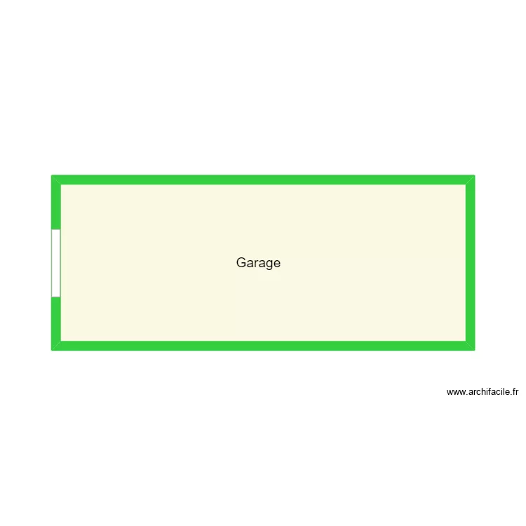 garage vert. Plan de 