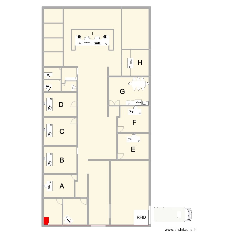 Plan Projet. Plan de 21 pièces et 394 m2