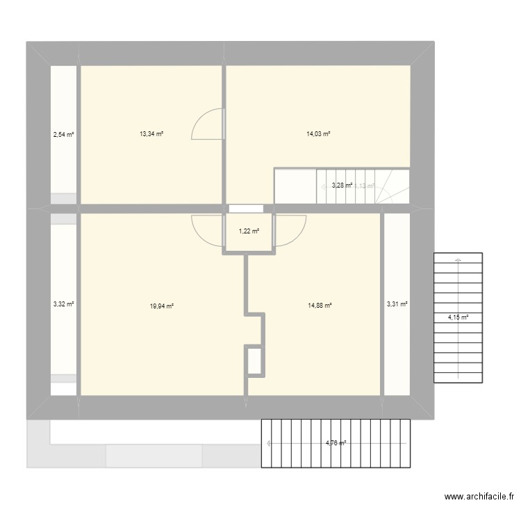 MAISON Amboiras. Plan de 27 pièces et 237 m2