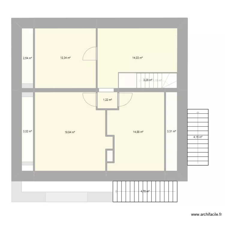 MAISON Amboiras. Plan de 