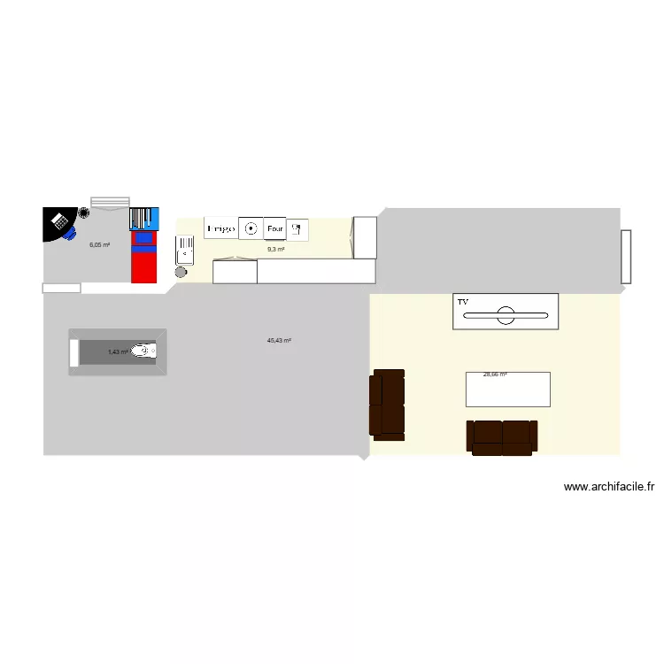 Maison test Jules. Plan de 5  et 94 m²