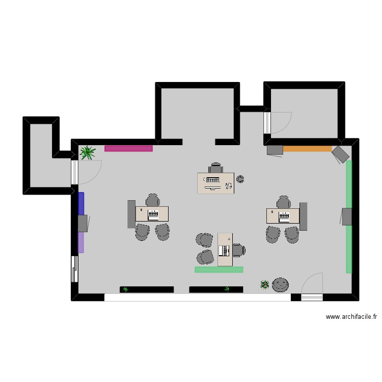 Optic 2000 2. Plan de 3 pièces et 73 m2