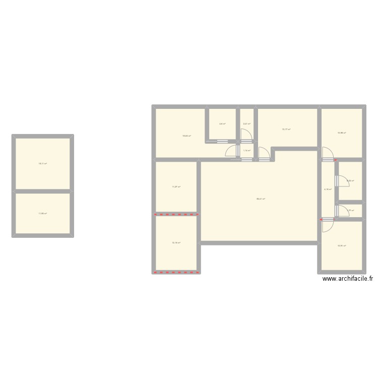 projet estey. Plan de 0 pièce et 0 m2