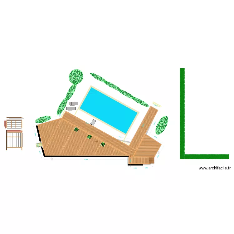 Terrasse Fourquies copie. Plan de 1 pièce et 145 m²