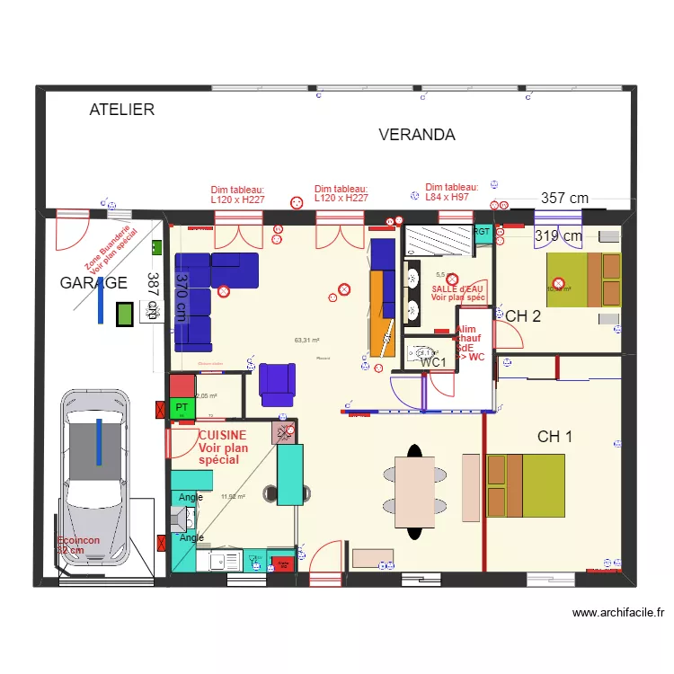 NIEUL Apr&egrave;s travaux  de 2024. Plan de 