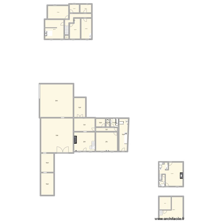 MAISON COULGENS. Plan de 24 pièces et 446 m2