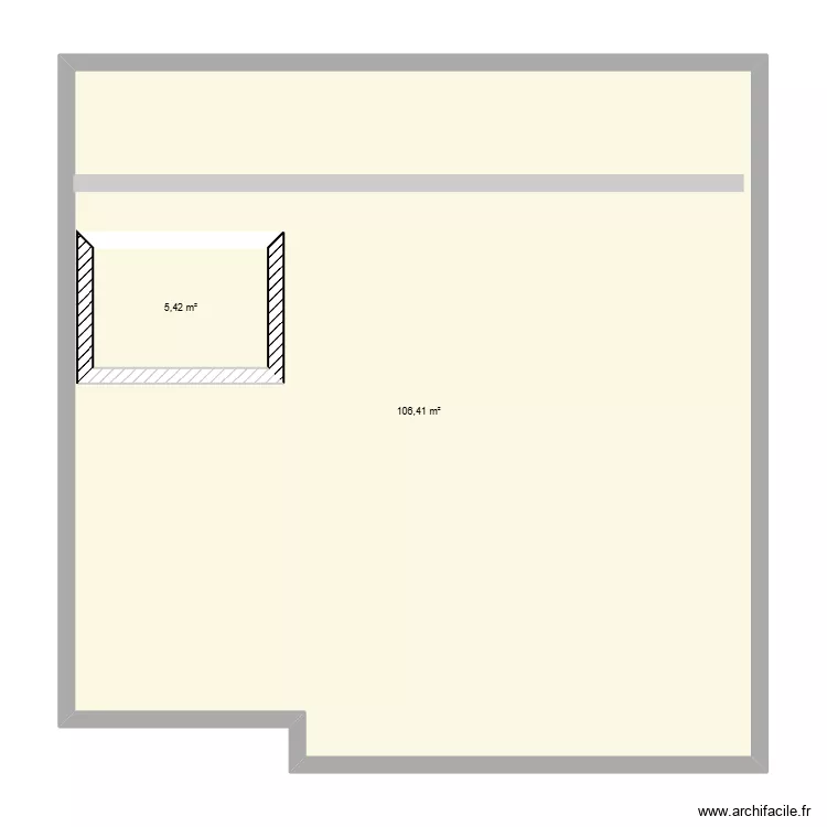 Ozoir 1er étage 29/3/2026. Plan de 2 et 120 m² Ozoir 1er étage 29/3/2026. Plan de 2 et 120 m²