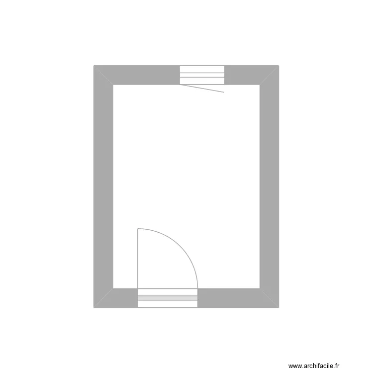 Plan local. Plan de 1 et 5 m² Plan local. Plan de 1 et 5 m²