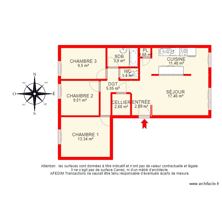 BI14408 -. Plan de 0 pièce et 0 m2