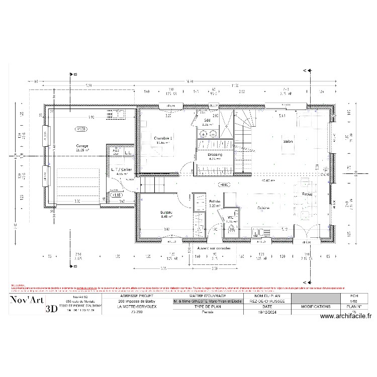 Maison La Motte-Servolex. Plan de 0 pièce et 0 m2