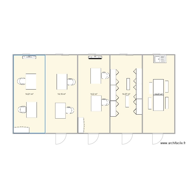 LOCA BTP CHANTIER BOURGNEUF 73390. Plan de 5 pièces et 71 m2