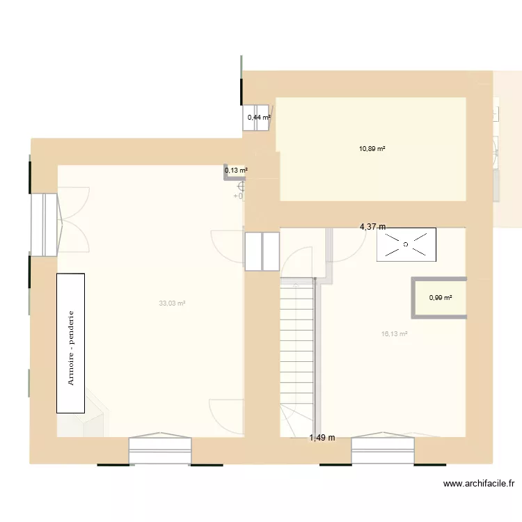 Monieux mesuré. Plan de 10 et 75 m² Monieux mesuré. Plan de 10 et 75 m²