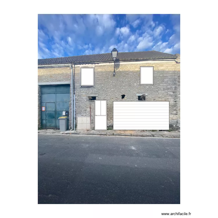 Plan fa&ccedil;ade. Plan de 