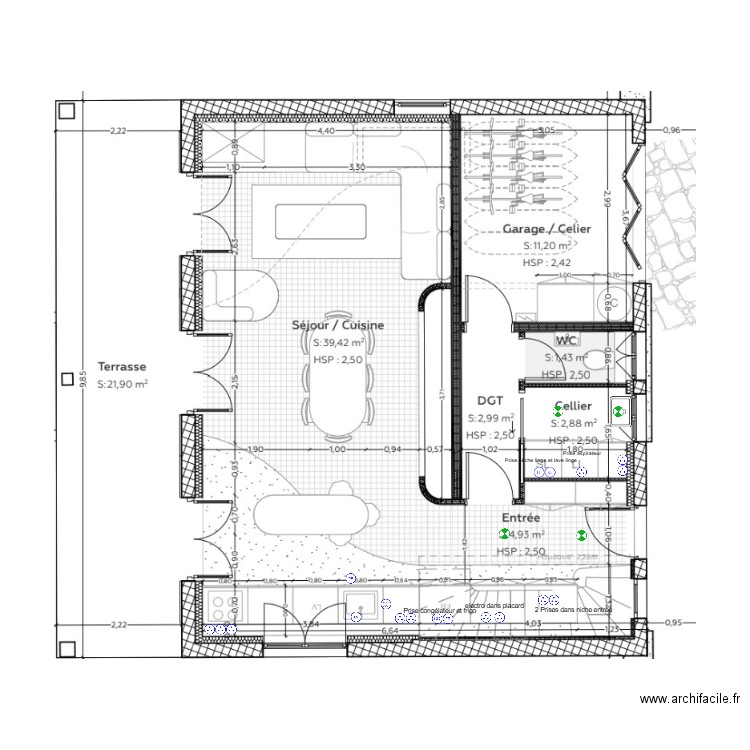FLO CANON rdc. Plan de 0 pièce et 0 m2
