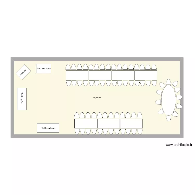 Bapteme A. Plan de 1  et 81 m²