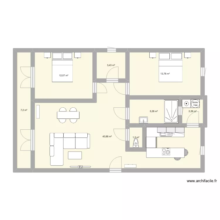 Projet apr&egrave;s travaux GT19/01/2025. Plan de 