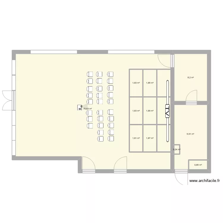 auditorieum. Plan de 