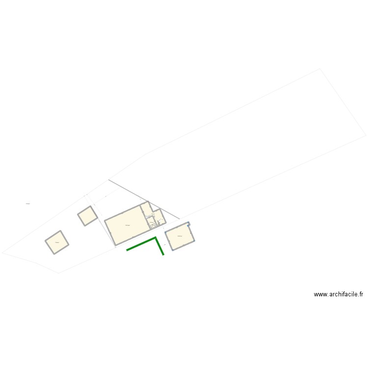 plan masse wII+. Plan de 12 pièces et 1204 m2