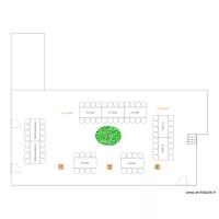 Plan D&icirc;ner Laura & David - cour 2