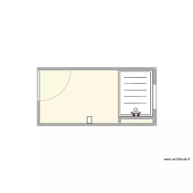 Lrm Bienfait. Plan de 2 Pièces et 4 m² Lrm Bienfait. Plan de 2 Pièces et 4 m²