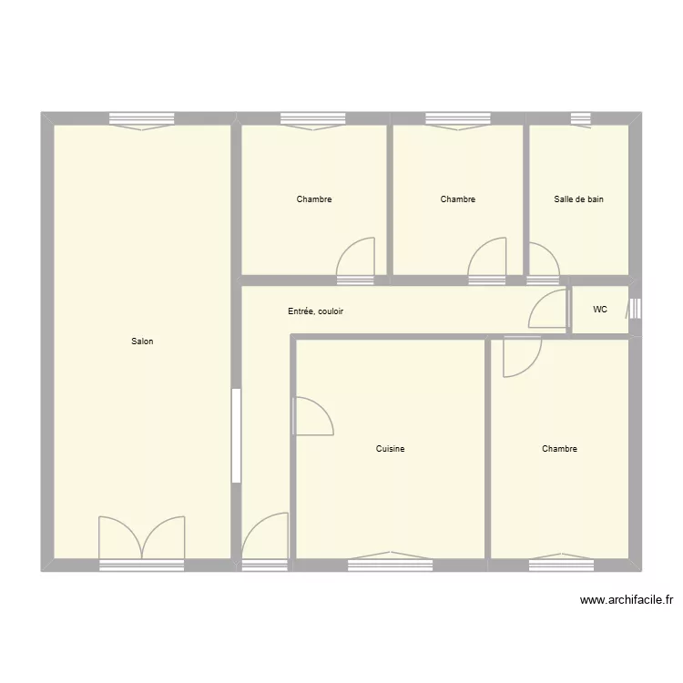 DEJOU. Plan de 8  et 105 m²