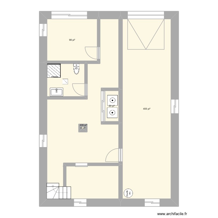 Sous-sol projet. Plan de 0 pièce et 0 m2