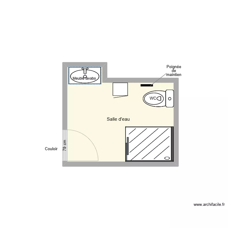 GONCALVES Manuel SDB existant. Plan de 