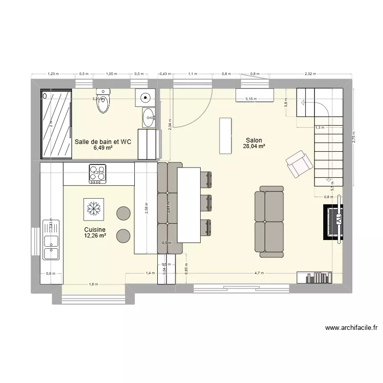Grange V3. Plan de 13 Pièces et 102 m²