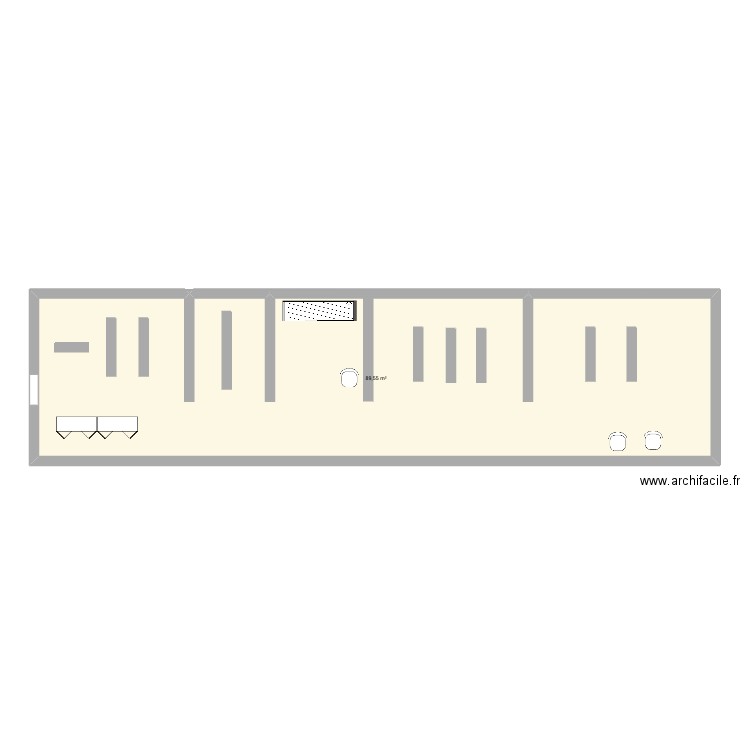 magasins. Plan de 0 pièce et 0 m2