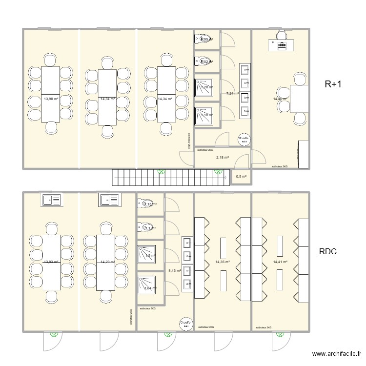 SEEM CHANTIER VENISSIEUX TRAM T10. Plan de 20 pièces et 142 m2