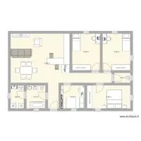 Maison 100m&sup2; 3ch 1 bur 2 wc