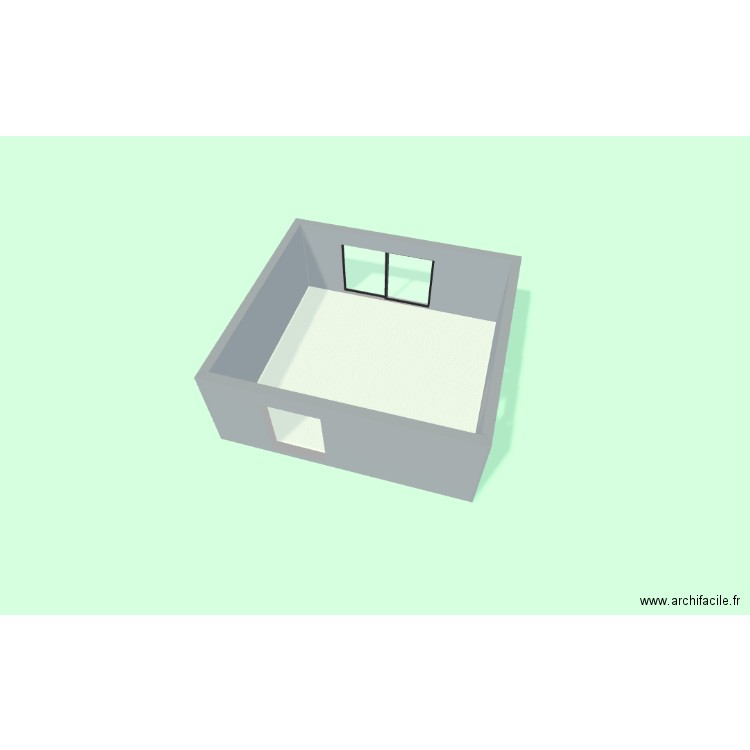 Ghizou. Plan de 1 pièce et 39 m2