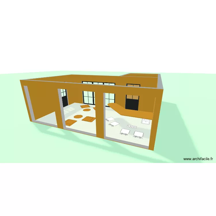 pergola stalle de recept. Plan de 3 et 35 m² pergola stalle de recept. Plan de 3 et 35 m²
