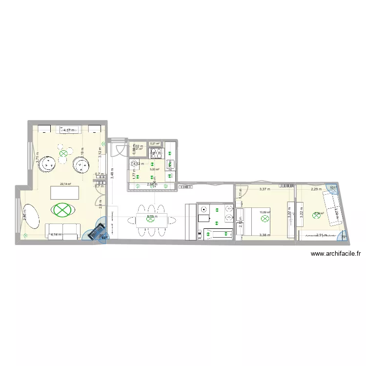 LORILLEUX 9. Plan de 