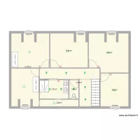plan etage chambre