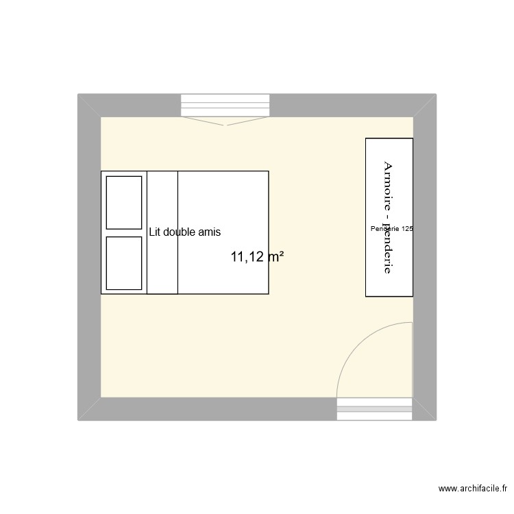 chambre amis ouest. Plan de 0 pièce et 0 m2