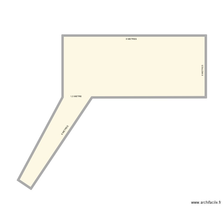 PLAN CASSIFLORES DALLE. Plan de 1 pièce et 32 m2
