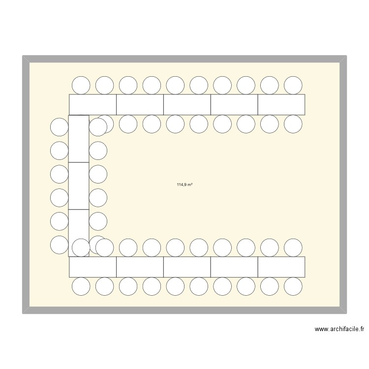 Table collées. Plan de 0 pièce et 0 m2