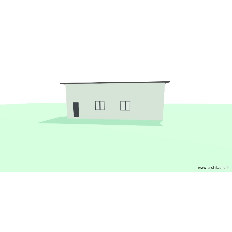 garage1. Plan de 1 pièce et 52 m2