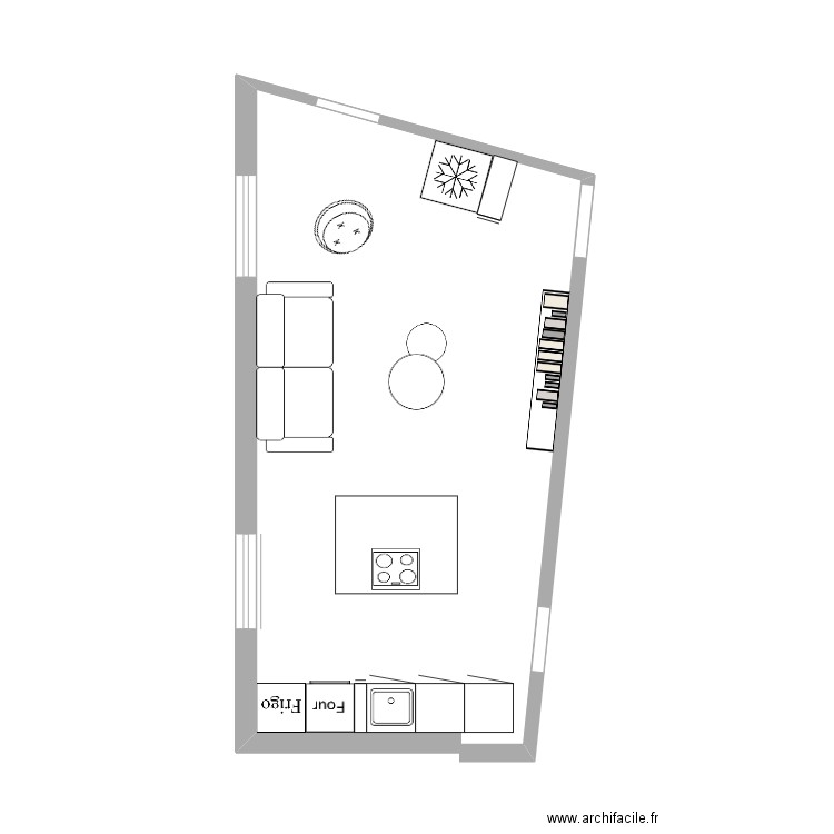Cuisine MAZARINE. Plan de 0 pièce et 0 m2