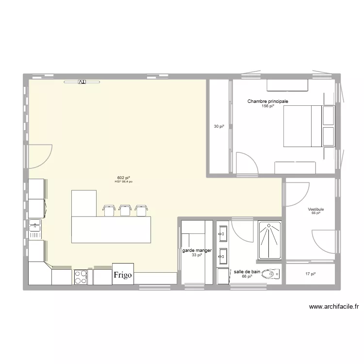 12 b ch avant. Plan de 7  et 90 m²