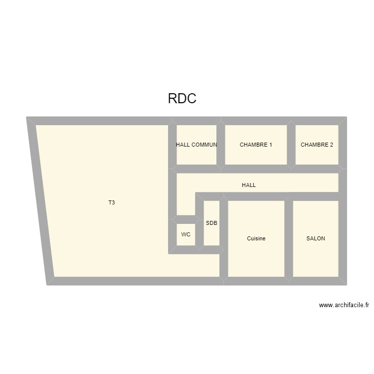 IM4. Plan de 9 pièces et 40 m2