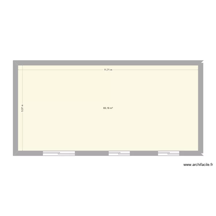 guillin2. Plan de 1 Pièce et 65 m²