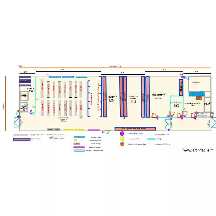 cli angleur 2/3. Plan de 22 pièces et 1592 m²