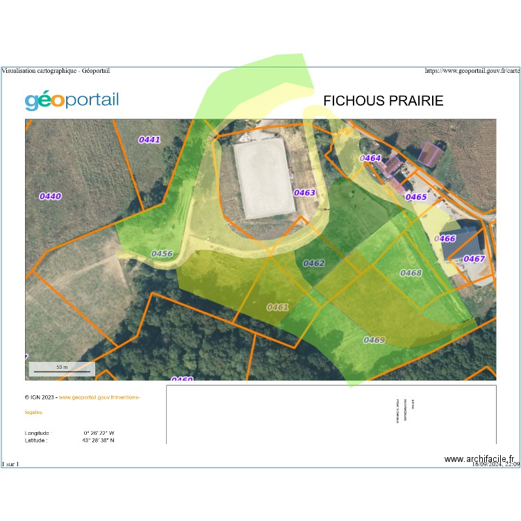 FICHOUS PRAIRIE HAUT V2. Plan de 0 pièce et 0 m2