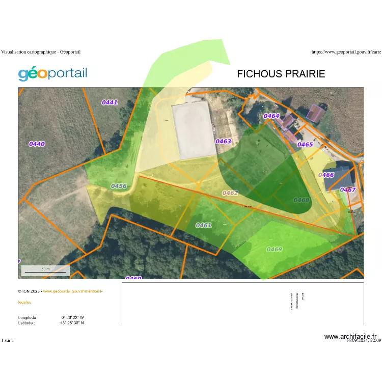FICHOUS PRAIRIE HAUT V2. Plan de 