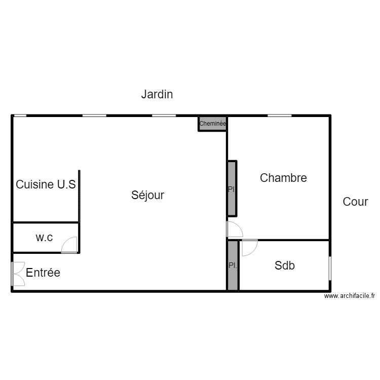 dhoneur. Plan de 0 pièce et 0 m2