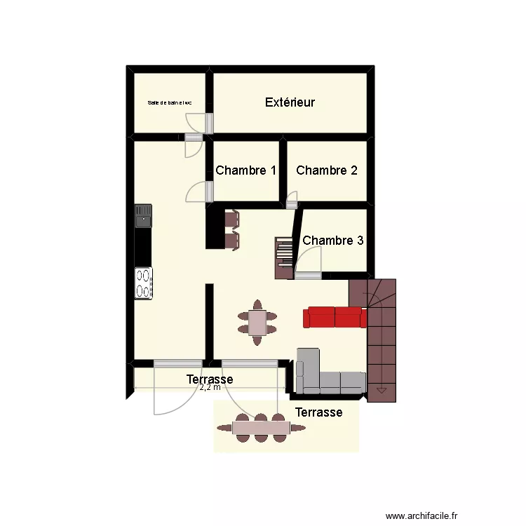 ma maison. Plan de 8 et 16 m² ma maison. Plan de 8 et 16 m²