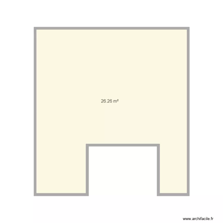 teixido. Plan de 1  et 26 m²