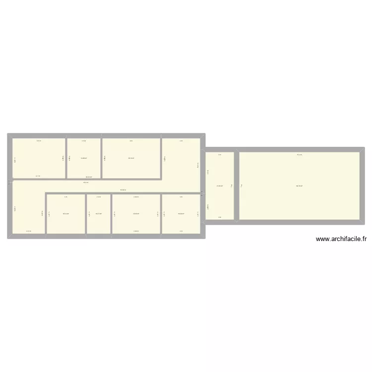 rdc. Plan de 9  et 291 m²